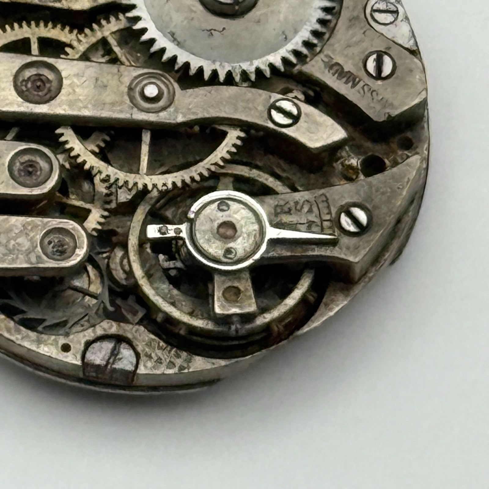 AS A Schild Swiss Watch Movement Manual Wind Vintage Parts Repair Spares 24.7mm