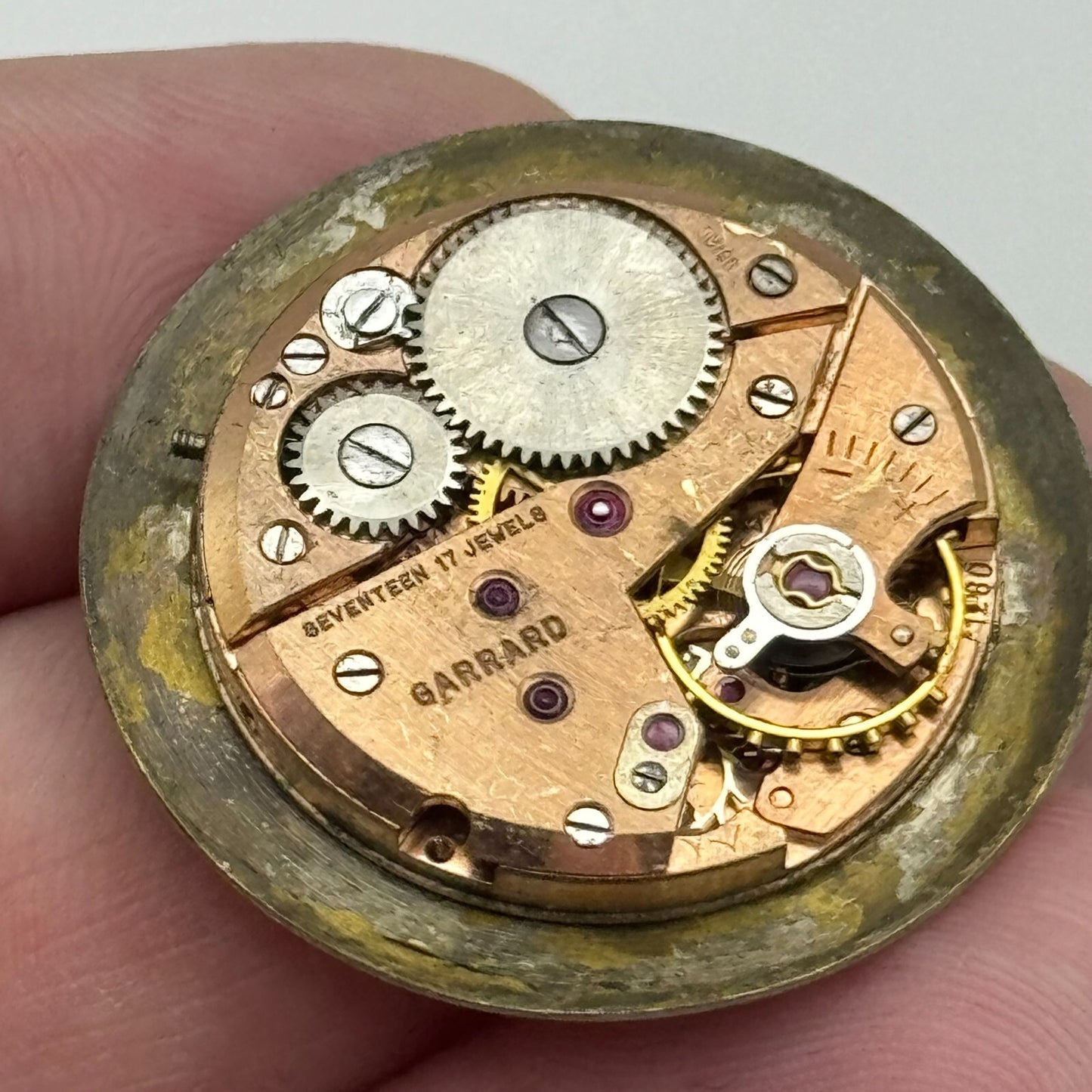 23.6mm Garrard ETA 1280 Balance Ok Watch Movement Swiss Vintage PARTS SPARES