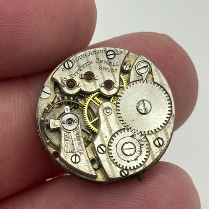 20.1mm Ladies Possibly Movado Art Deco Manual Wind Swiss Watch Movement PARTS