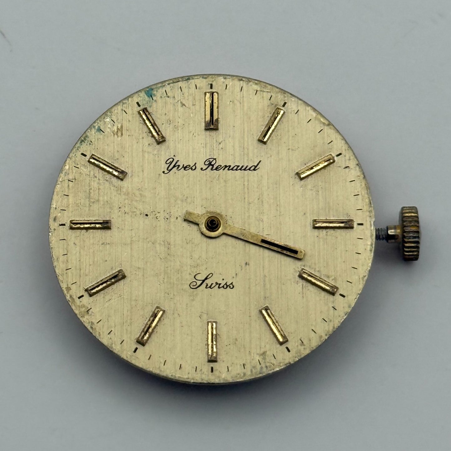 BFG 844 Watch Movement Yves Renaud Manual Wind Vintage Swiss Parts Repair 29mm
