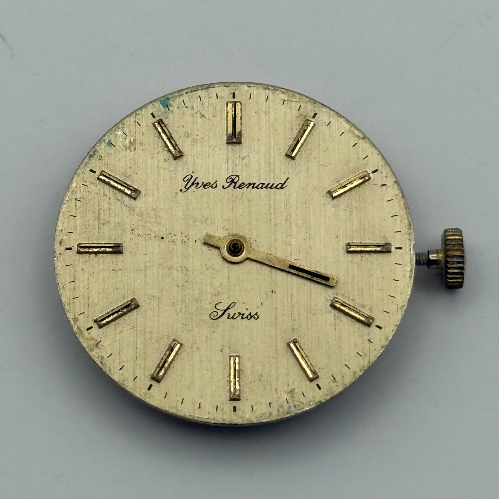 BFG 844 Watch Movement Yves Renaud Manual Wind Vintage Swiss Parts Repair 29mm