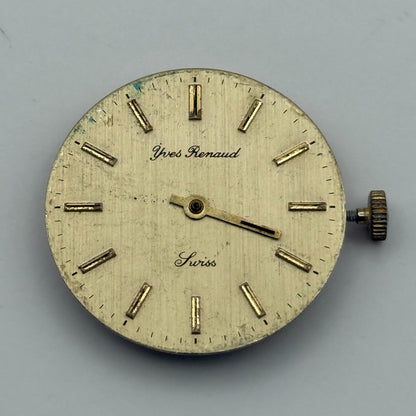 BFG 844 Watch Movement Yves Renaud Manual Wind Vintage Swiss Parts Repair 29mm