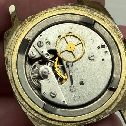 35mm Vintage Ruhla UMF 24-00 Made In GDR Manual Wind Date Watch PARTS / REPAIR