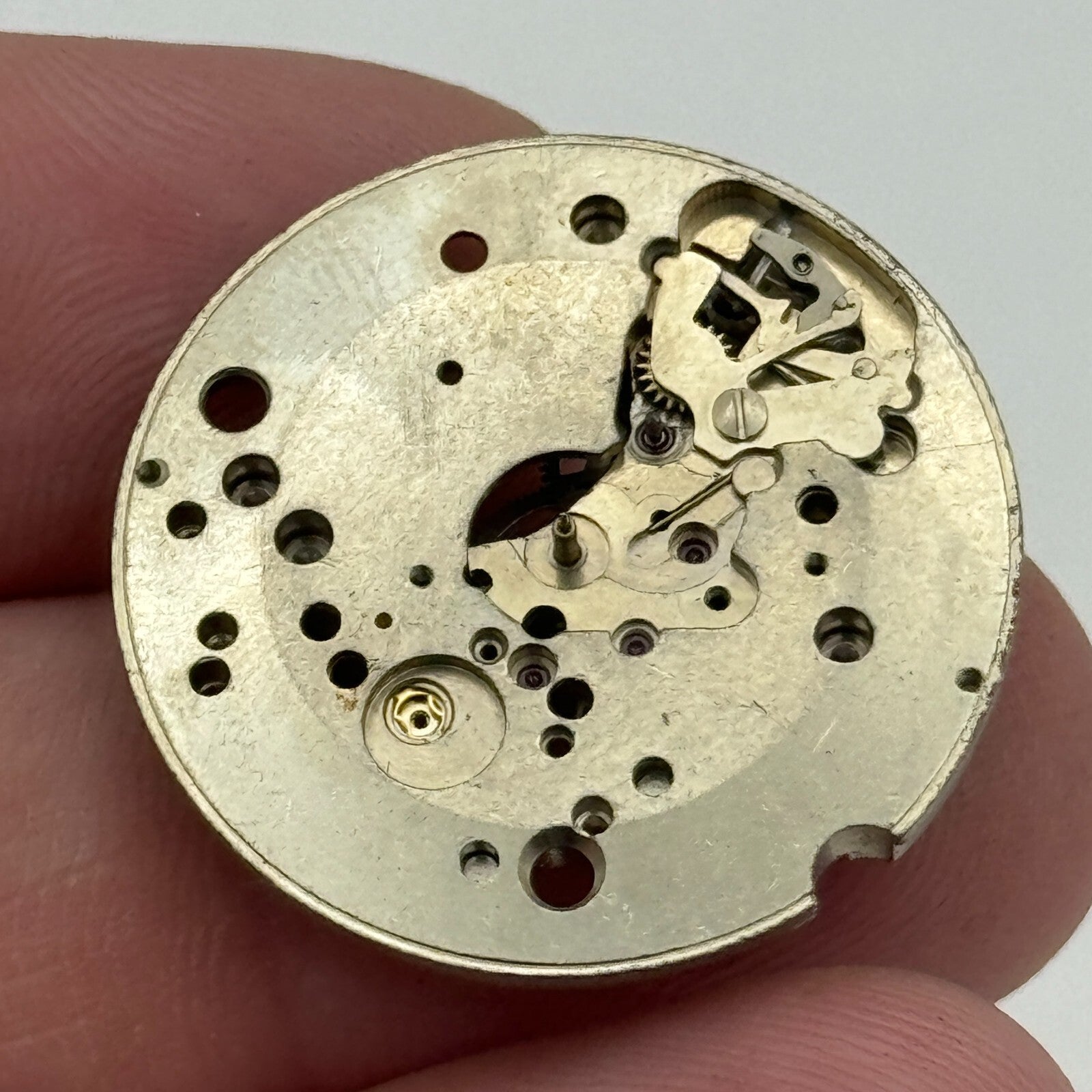25.9mm Nivada AS ST 1802/03 Partial Manual Wind Swiss Watch Movement PARTS SPARE