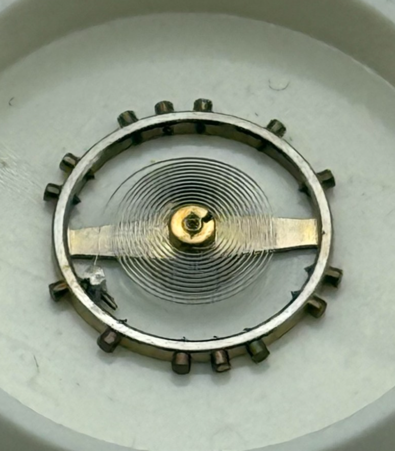 AS 341 Balance Wheel Complete And Spring 10 1/2''' 18 Watch Movement Parts NOS