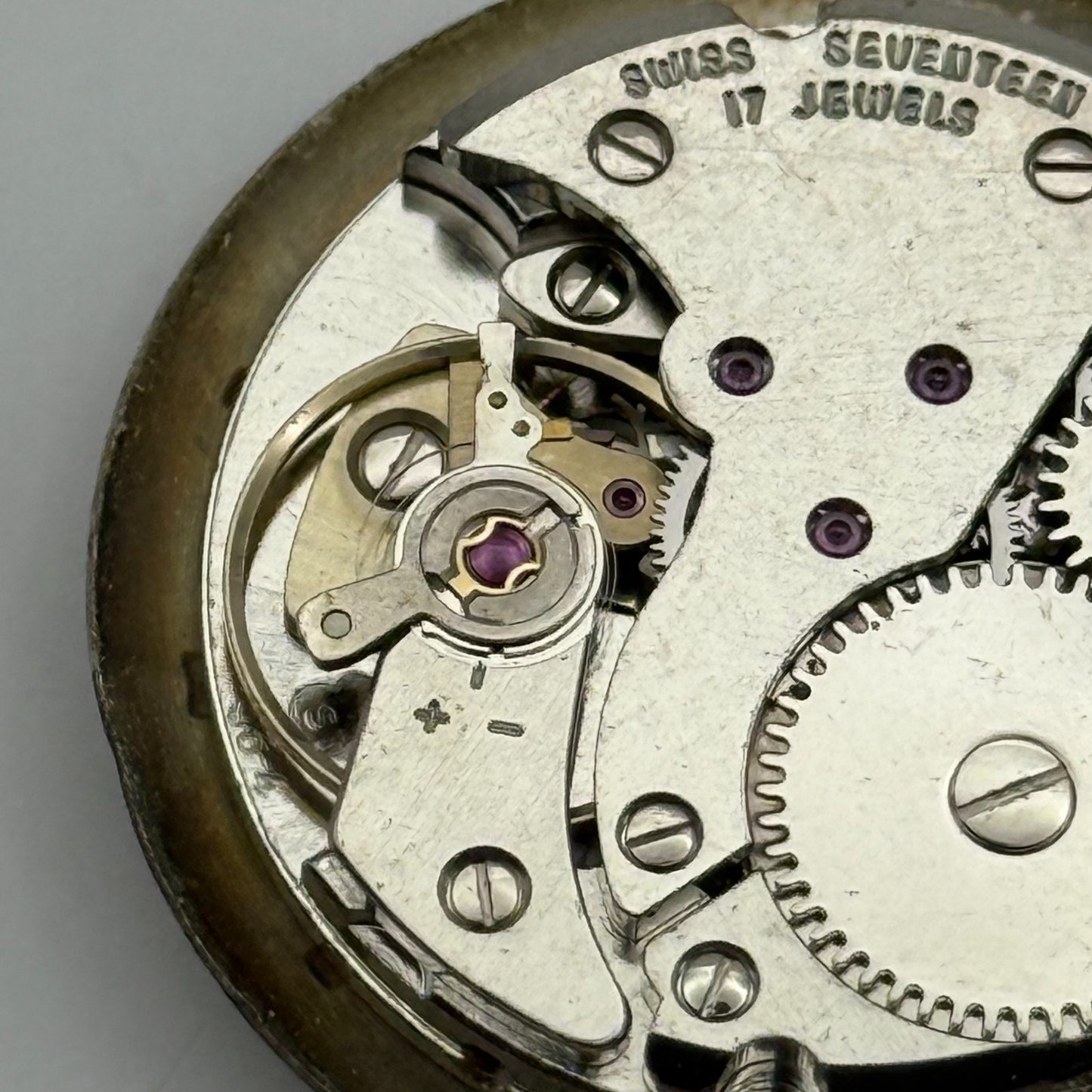 FHF ST 96-4 Watch Movement Avia Manual Wind Vintage Swiss Parts Repair 25.8mm