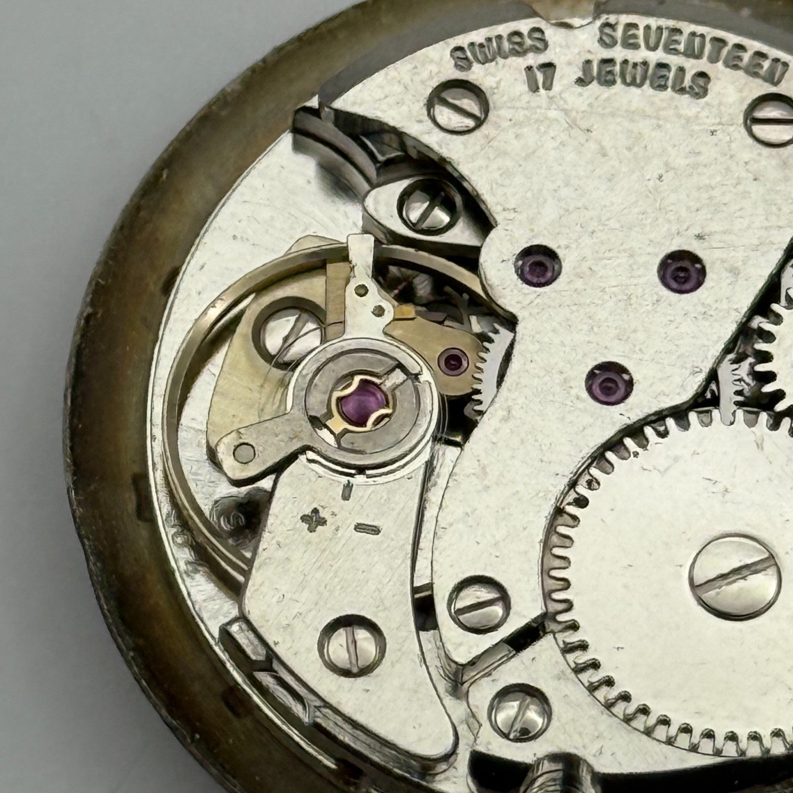 FHF ST 96-4 Watch Movement Avia Manual Wind Vintage Swiss Parts Repair 25.8mm