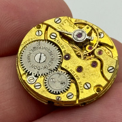 23.6mm Hefik 180 Manual Wind Swiss 15 Jewels Watch Movement Vintage PARTS SPARES