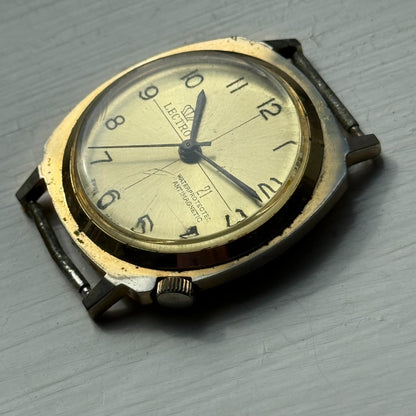 Men's Vintage Lectro BFG 866 Running Swiss Made Manual Wind Watch PARTS