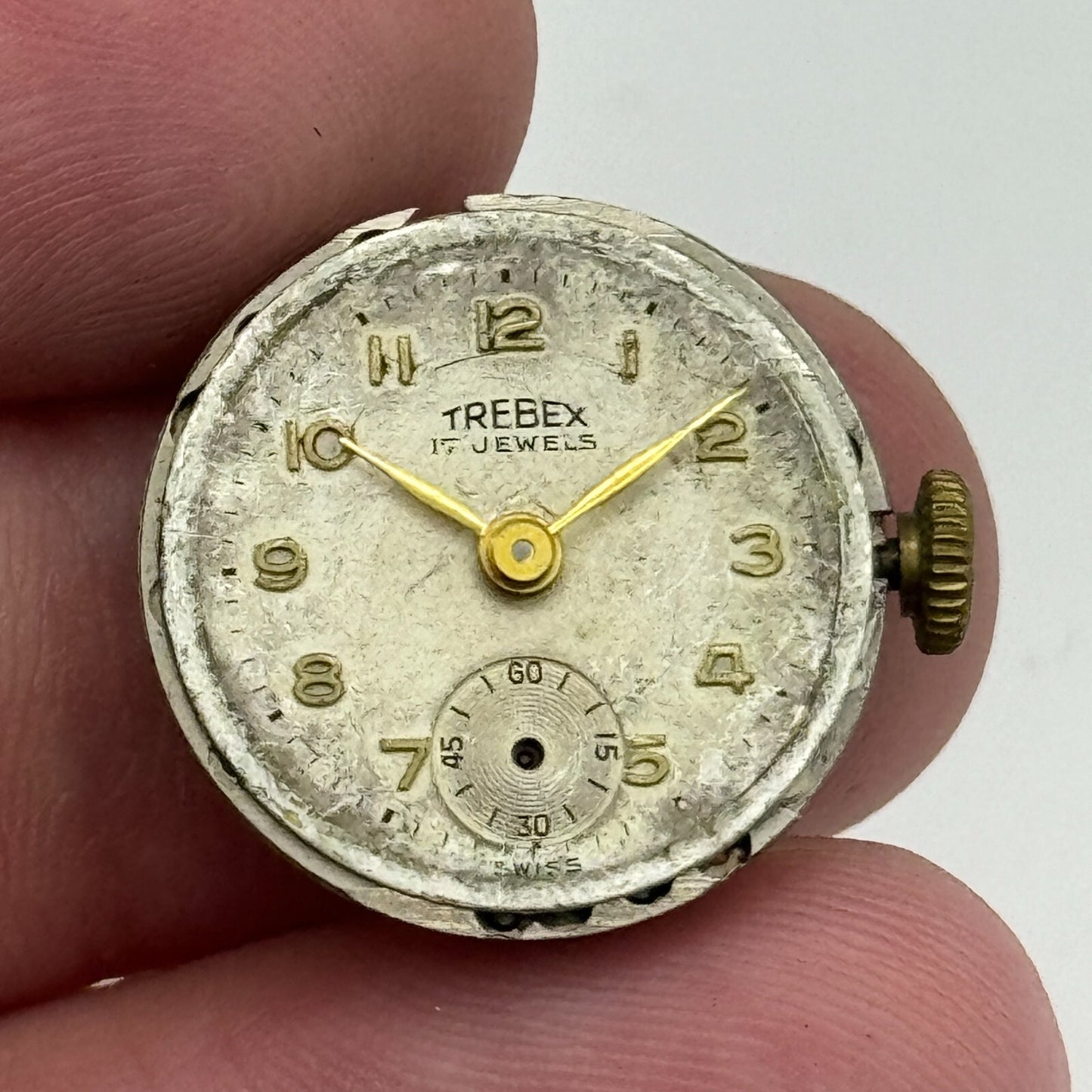 19.7mm Trebex AS 970 A Schild Sub Seconds Manual Wind Swiss Watch Movement PARTS