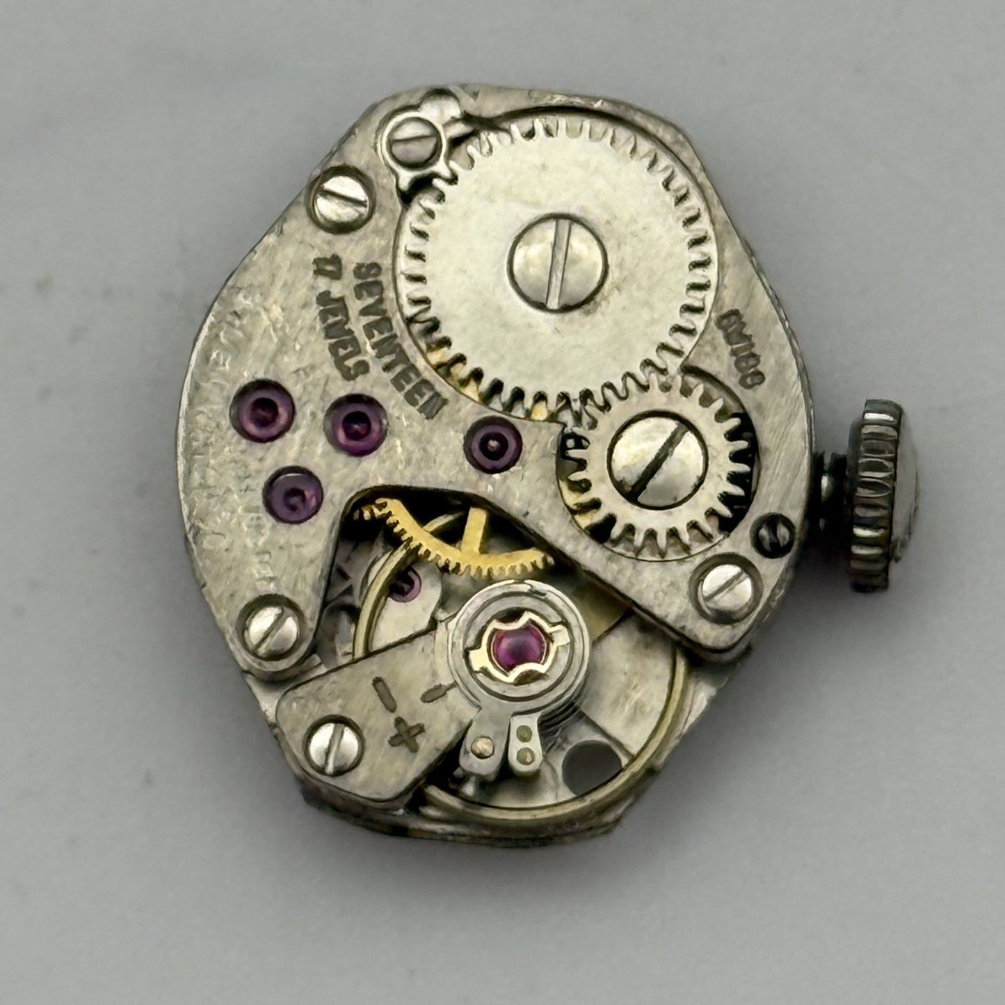 15.2mm Running Vintage Gruen Precision ST Standard 69 Watch Movement PARTS