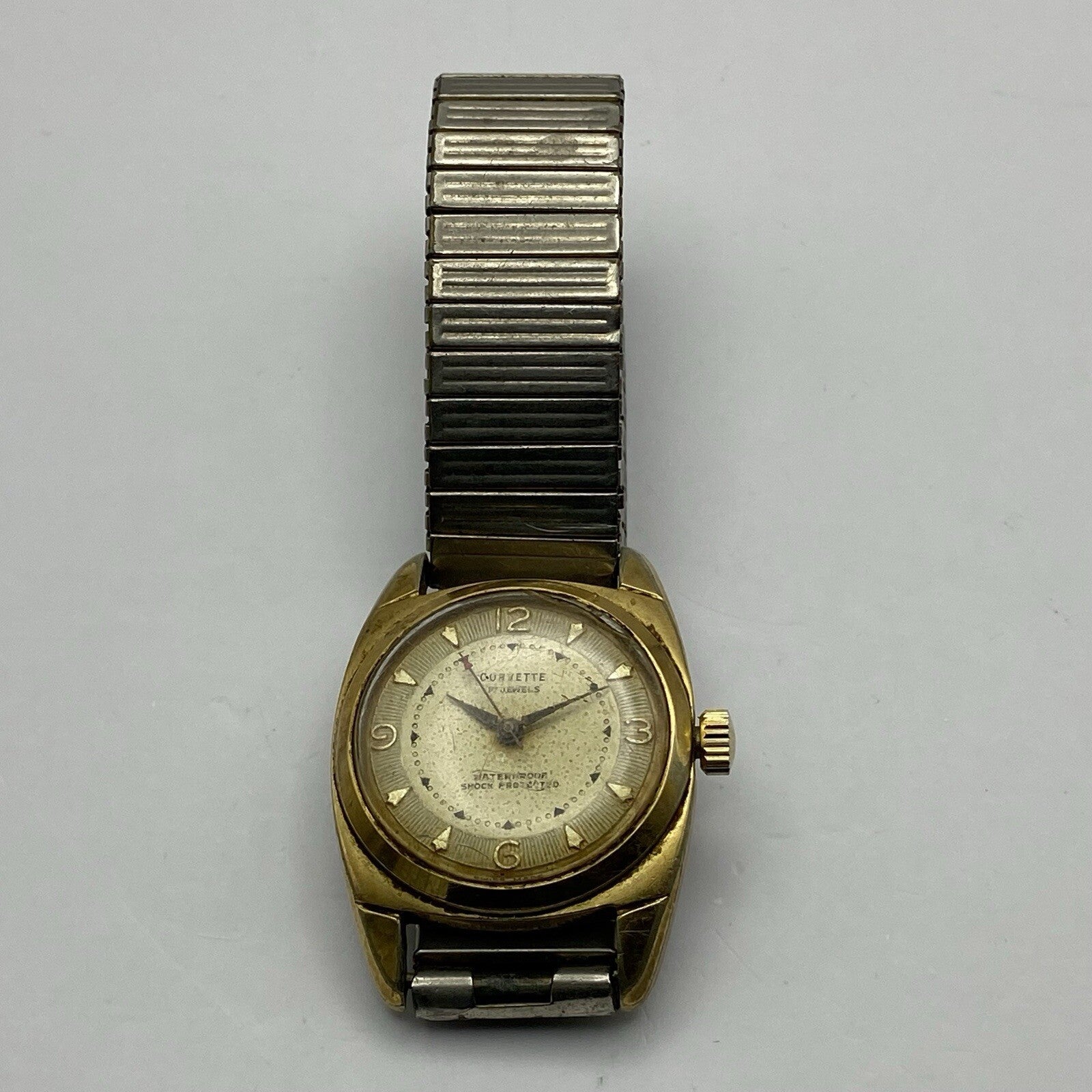 27mm Ladies Manual Wind Corvette Shock Protected Watch To Repair NON WORKING