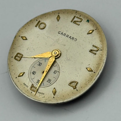 FEF 190 Watch Movement Garrard Manual Wind Vintage Swiss Parts Repair 23.5mm