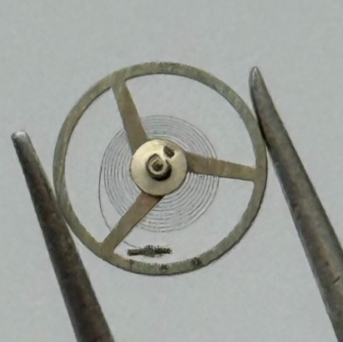 AS 1677 Balance Wheel Complete And Spring 5 1/2’’’ 1417 M Watch Movement Parts