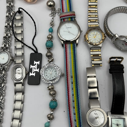 Bundle Of 15 Quartz Watches Job Lot Modern / Vintage Untested Parts / Repair