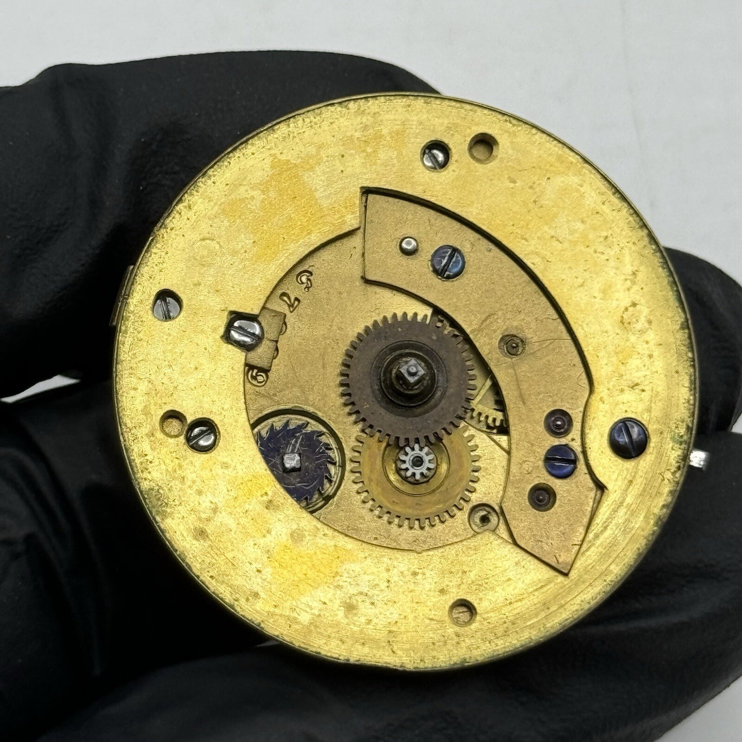 37.7mm Manual Wind Thomas Allen Barnsley Fusee Pocket Watch Movement FOR PARTS