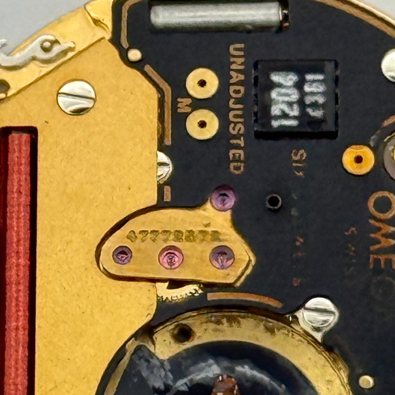 Omega 1434 Quartz Watch Movement 6 Jewels Swiss Vintage Parts Repair 23.8mm