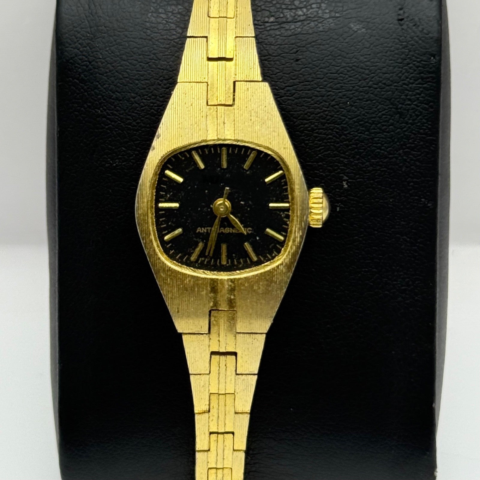 19mm Vintage Ladies Gold Plated Antimagnetic Manual Wind Watch PARTS / REPAIR