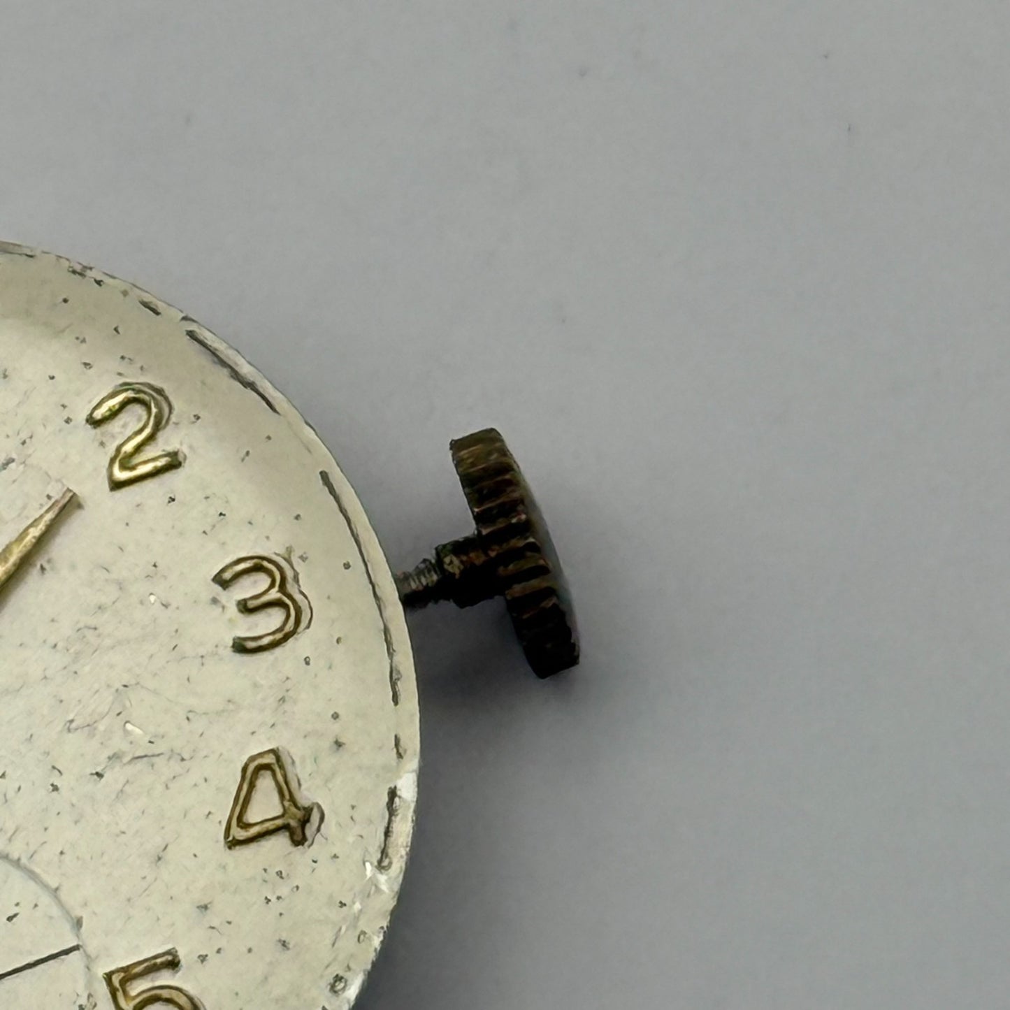 Chalet Gold 21 Jewels Watch Movement Running Manual Wind Vintage Parts 23.3mm