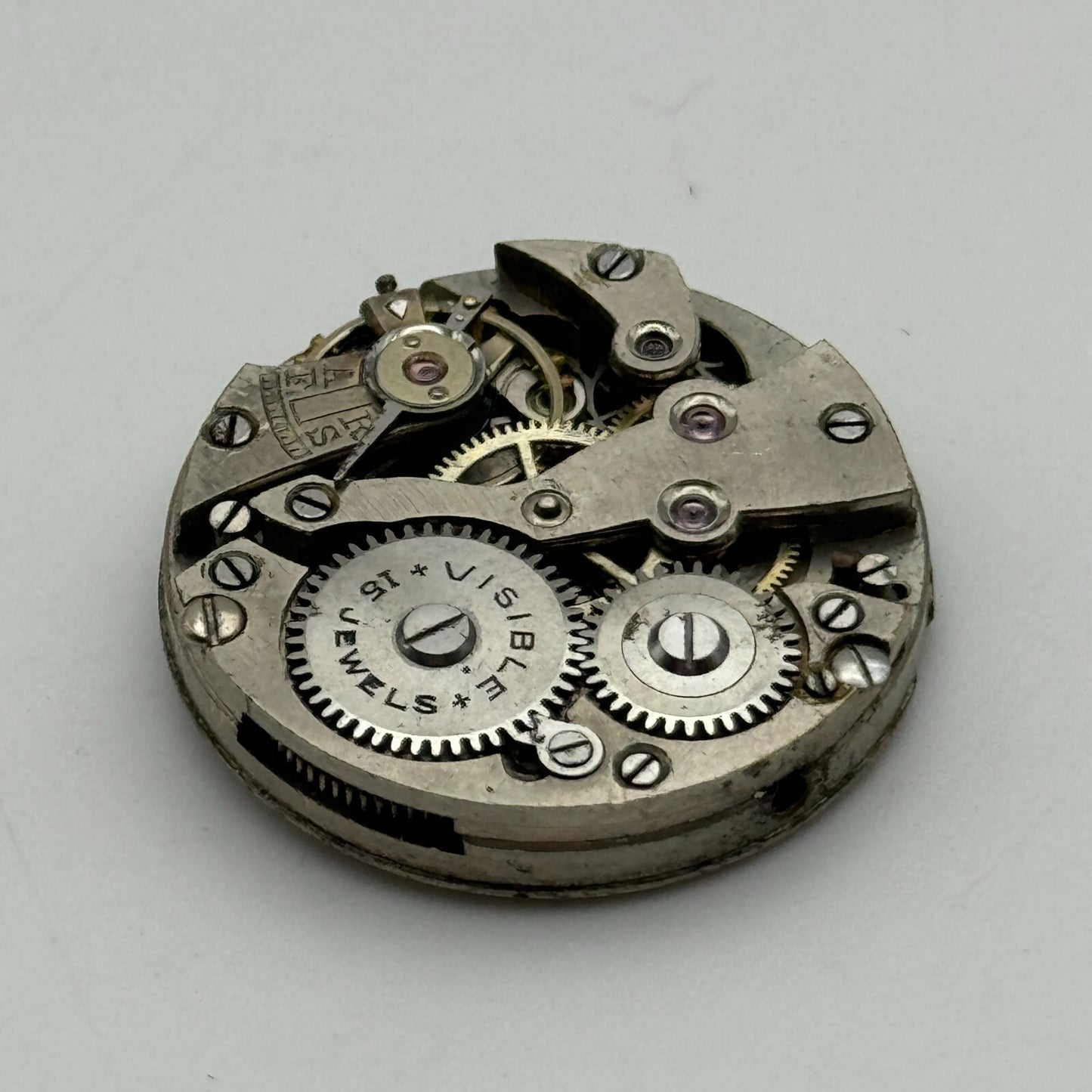 23.6mm Visible Patent 51489 FHF Manual Wind Watch Movement Swiss Vintage PARTS