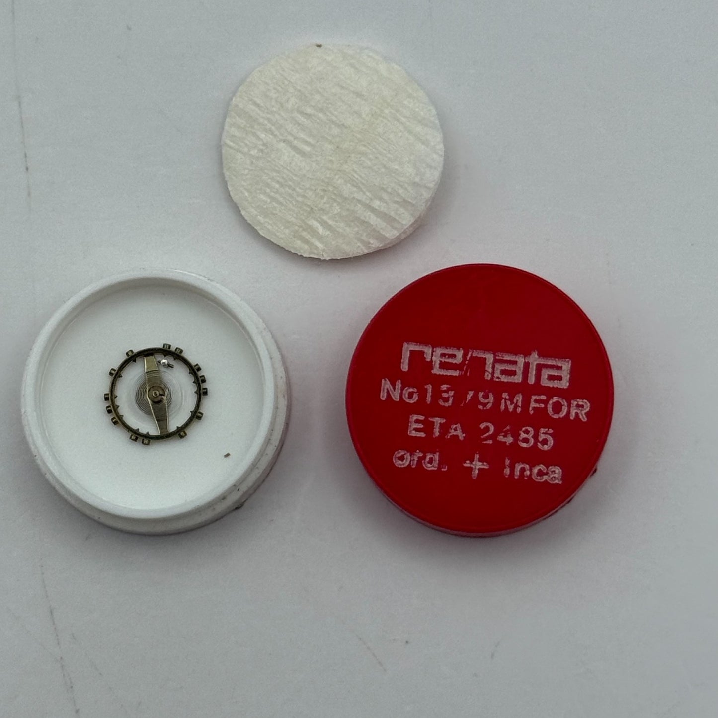 ETA 2485 Balance Wheel Complete And Spring 1379 M Watch Movement Parts 