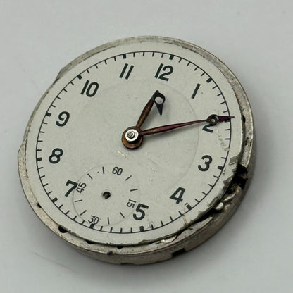 Majex EW 585 Watch Movement Manual Wind Vintage Swiss 15 Jewels Parts 26.8mm