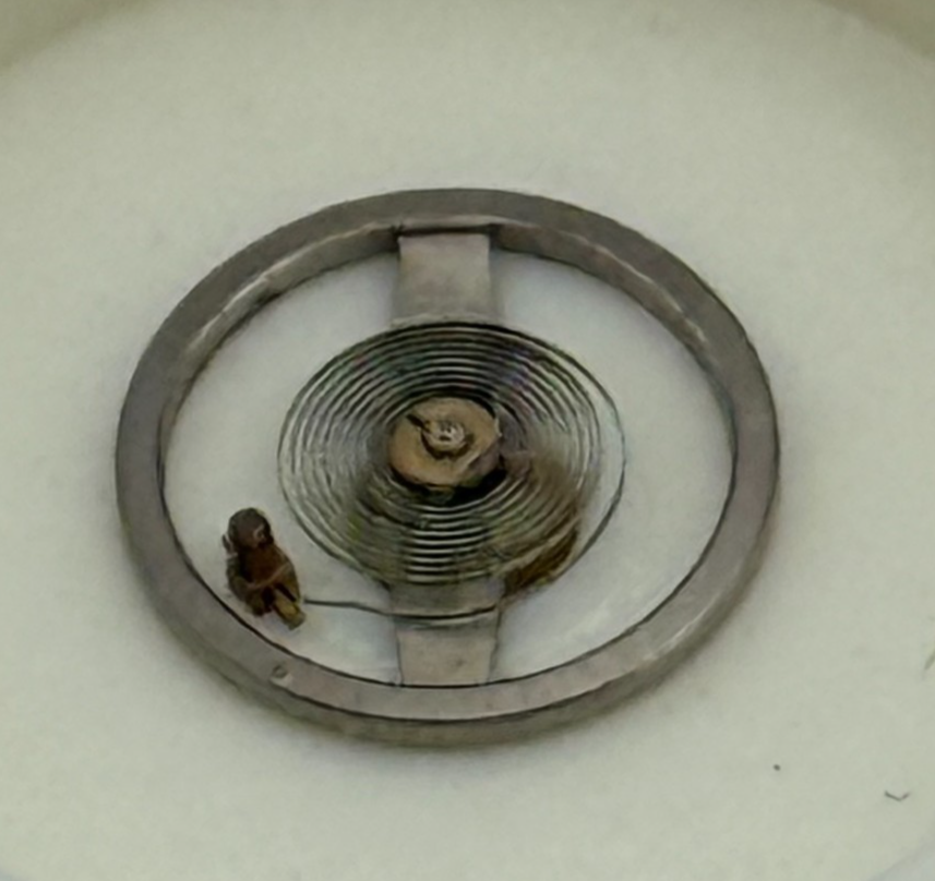 Brac 2051 Balance Wheel Complete And Spring  5¼’’’ 69 M Watch Movement Parts NOS