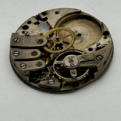 23.6mm Buren 10 1/2N Manual Wind Partial Watch Movement Swiss Vintage PARTS