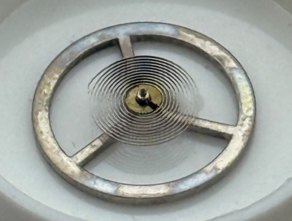 BRAC 300, 301 Balance Wheel Complete And Spring 1604 Watch Movement Parts 