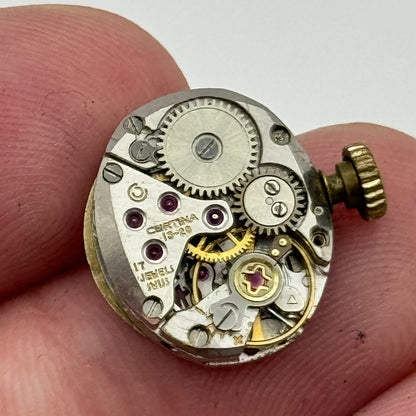 12.7mm Ladies Certina 13-20 Balance Ok Manual Wind Swiss Watch Movement PARTS