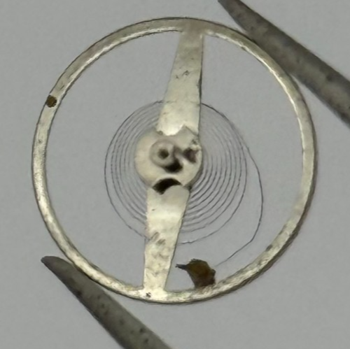 Oris 585 Balance Wheel Complete And Spring 198 M Ord + Kif Watch Movement Parts