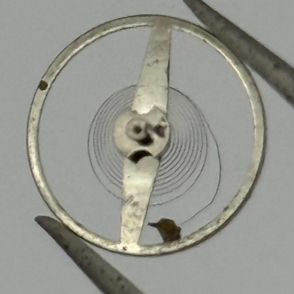 Oris 585 Balance Wheel Complete And Spring 198 M Ord + Kif Watch Movement Parts