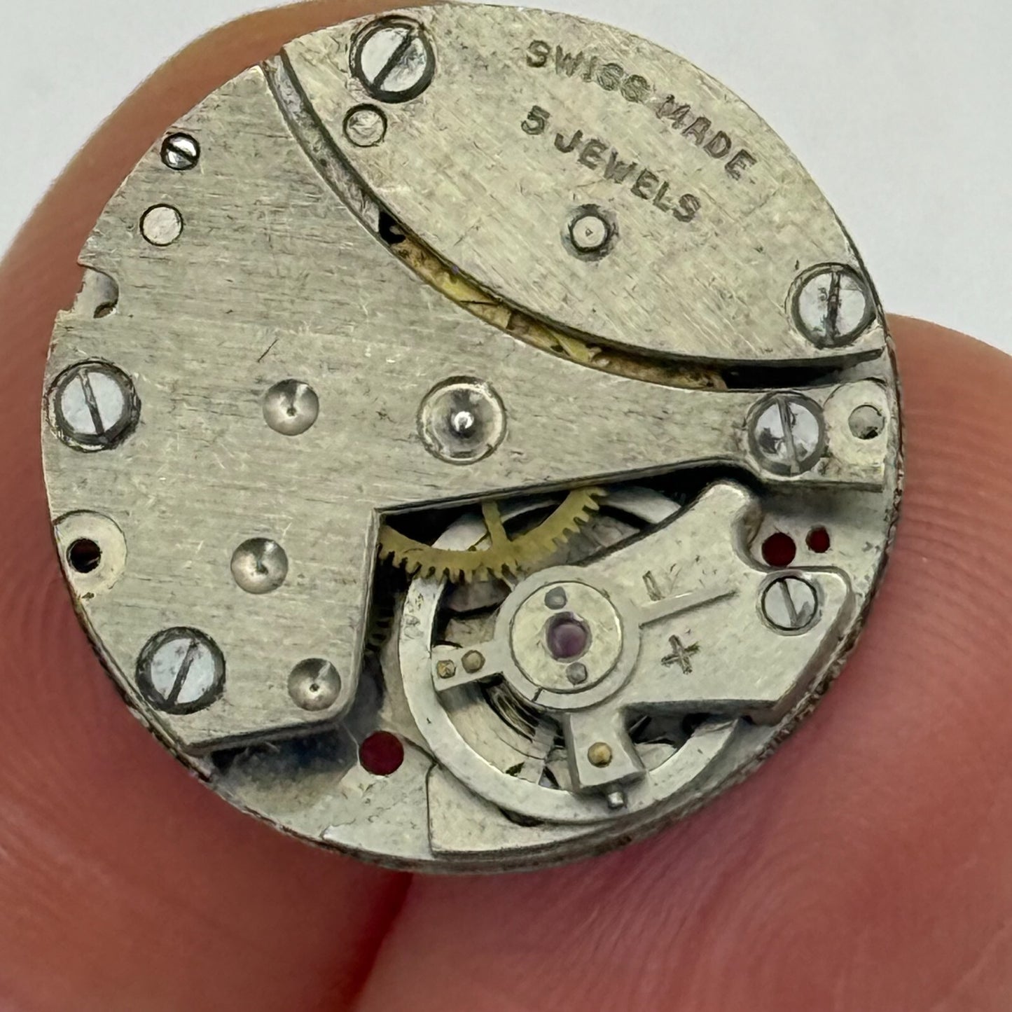 19.7mm Vintage EB 1333 Swiss Made Manual Wind Watch Movement PARTS REPAIR