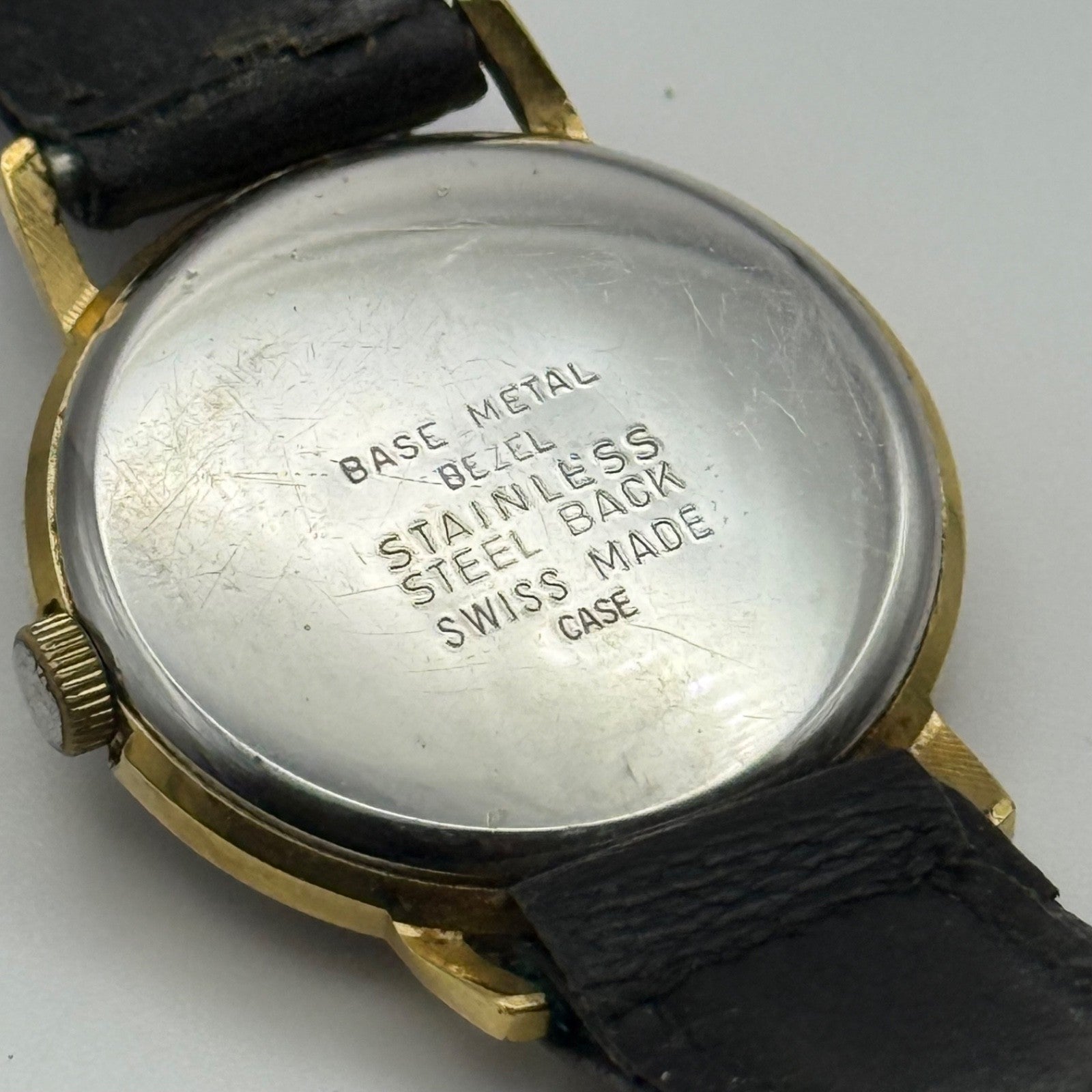 28mm Jenny Bates Swiss Gold Plated Vintage Manual Wind Watch PARTS / REPAIR