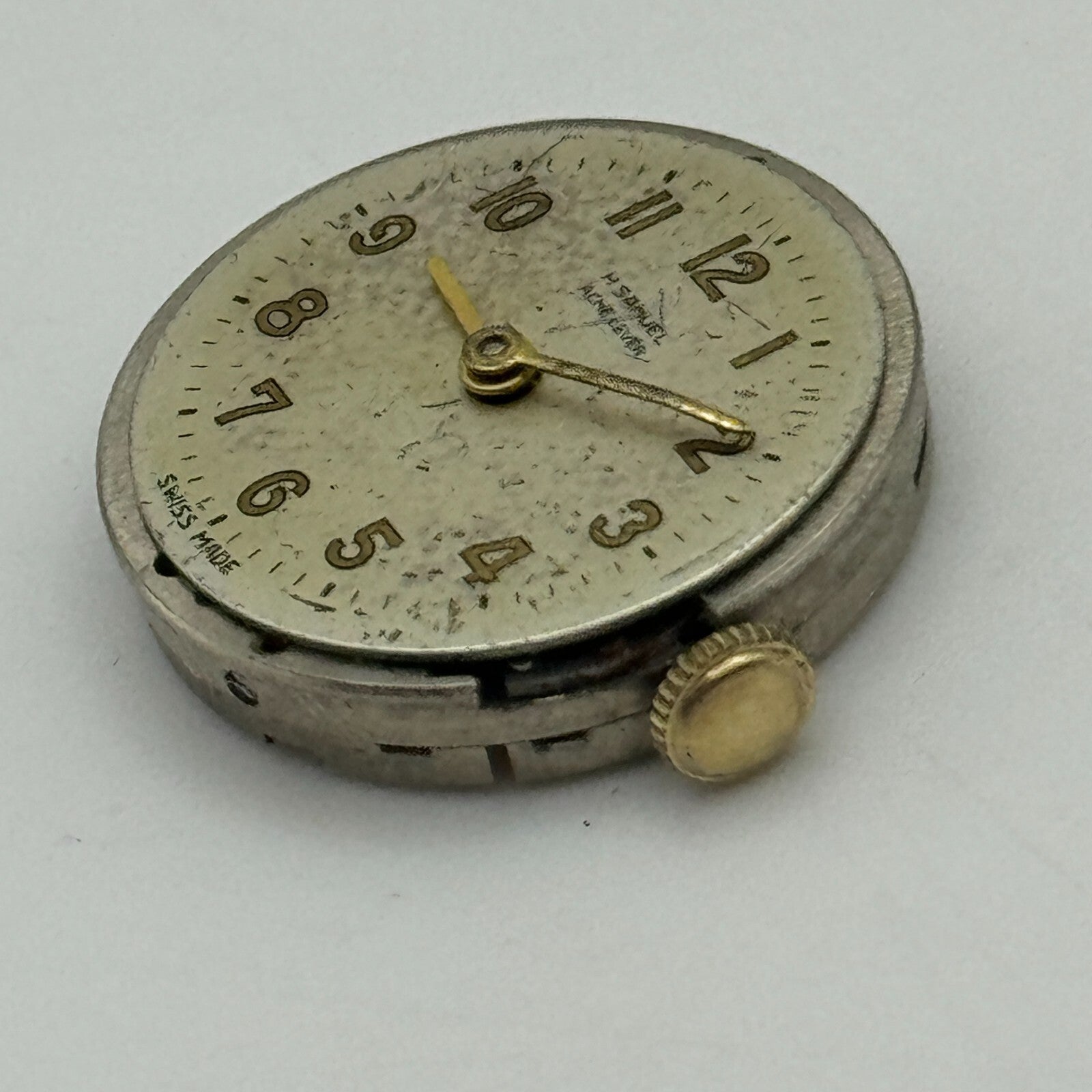 19.7mm H Samuel Acme Lever Cal 357 Manual Wind Swiss Watch Movement PARTS REPAIR