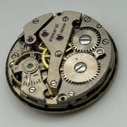 Avia AS 1123 1124 Watch Movement Manual Wind Vintage Swiss Parts Repair 23.5mm