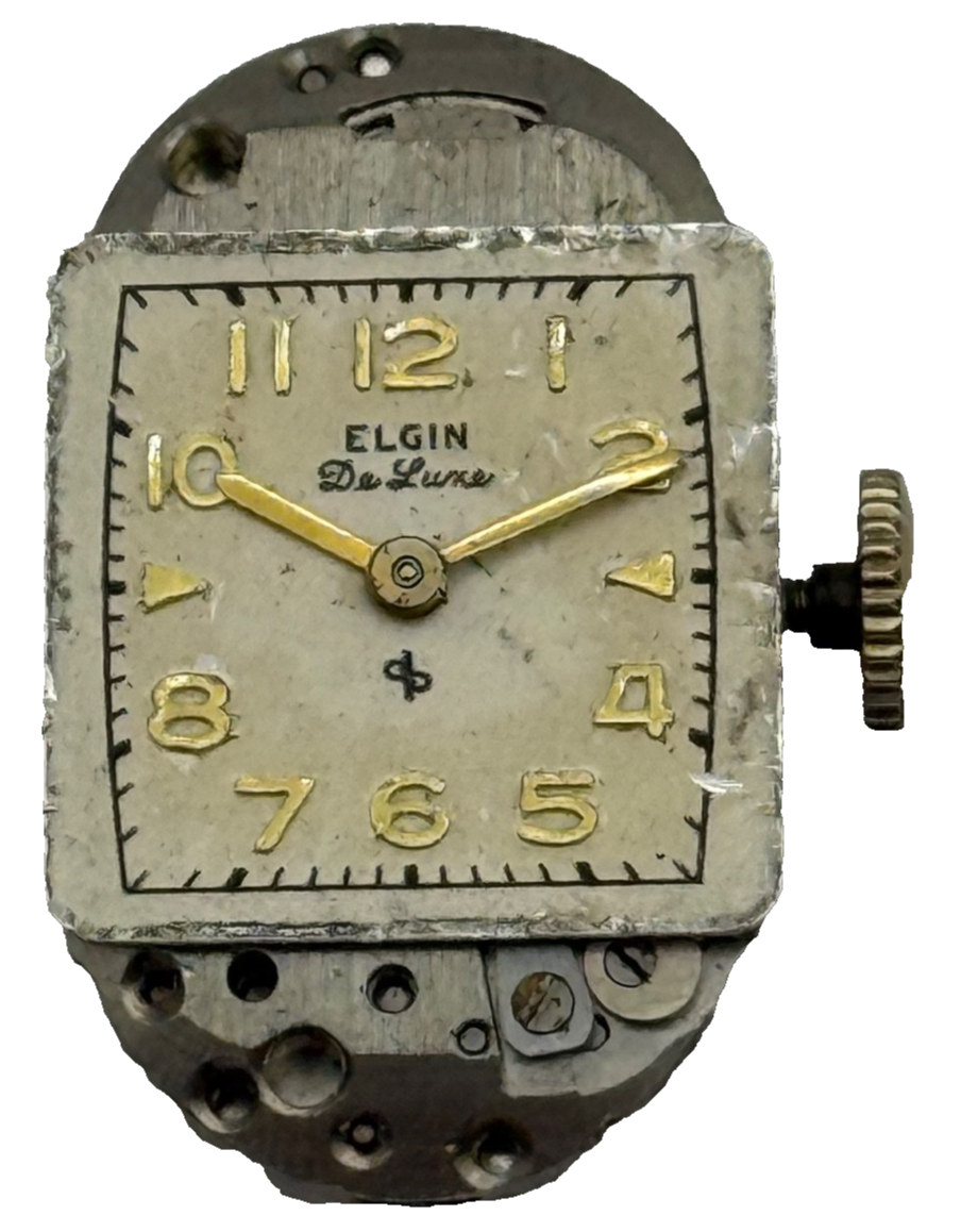 Elgin Grade 533 Model 2 Watch Movement 1947 De Luxe American Parts Repair