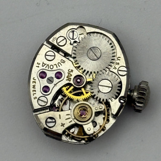 12.9mm Running Vintage Bulova 5AR Manual Wind Watch Movement PARTS REPAIR