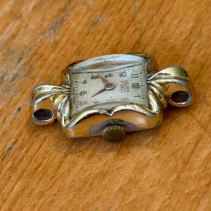 18mm Vintage Halpex 17 Jewels Swiss Aluminium Manual Wind Watch PARTS / REPAIR
