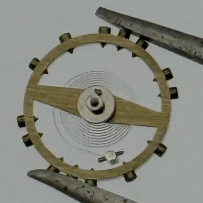 ETA 2480 Balance Wheel Complete And Spring  940 M Watch Movement Parts NOS