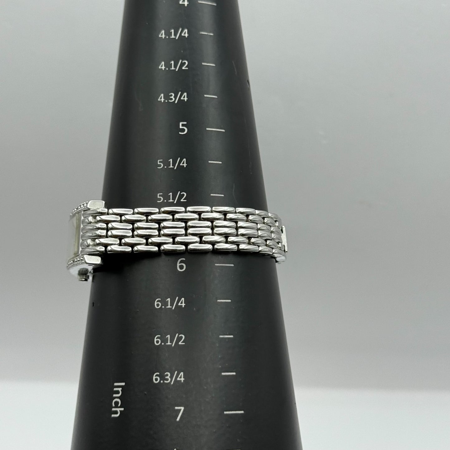 Vogue Ladies Quartz Watch Rectangular Silver Tone Bracelet 16mm PARTS REPAIR