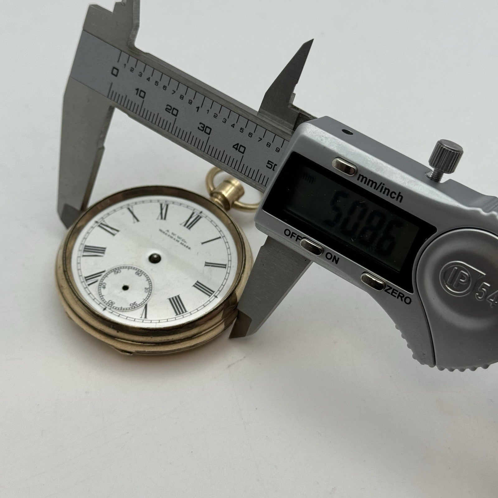 16S Waltham Bond St Model 1888 10ct Gold Plate Open Face Pocket Watch TO RESTORE
