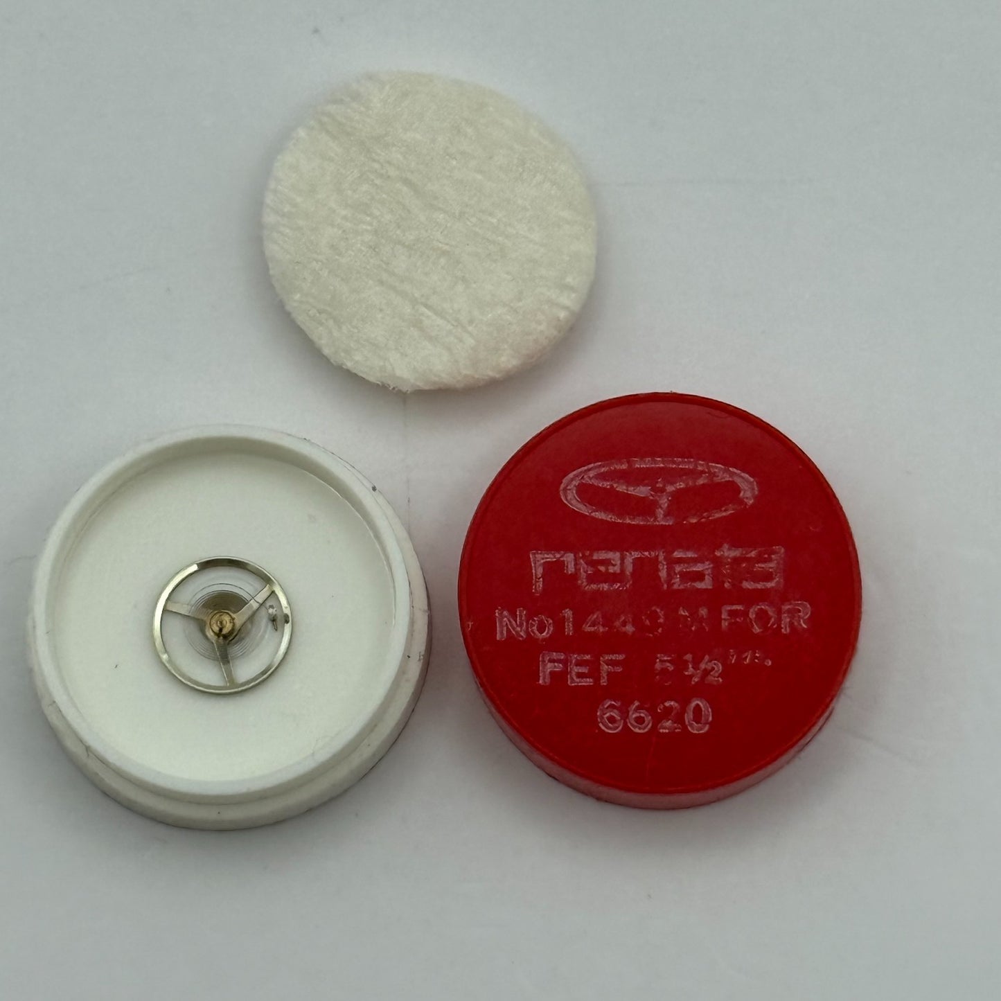 FEF 6620 Balance Wheel Complete And Spring 5½''' 1449 M Watch Movement Parts NOS