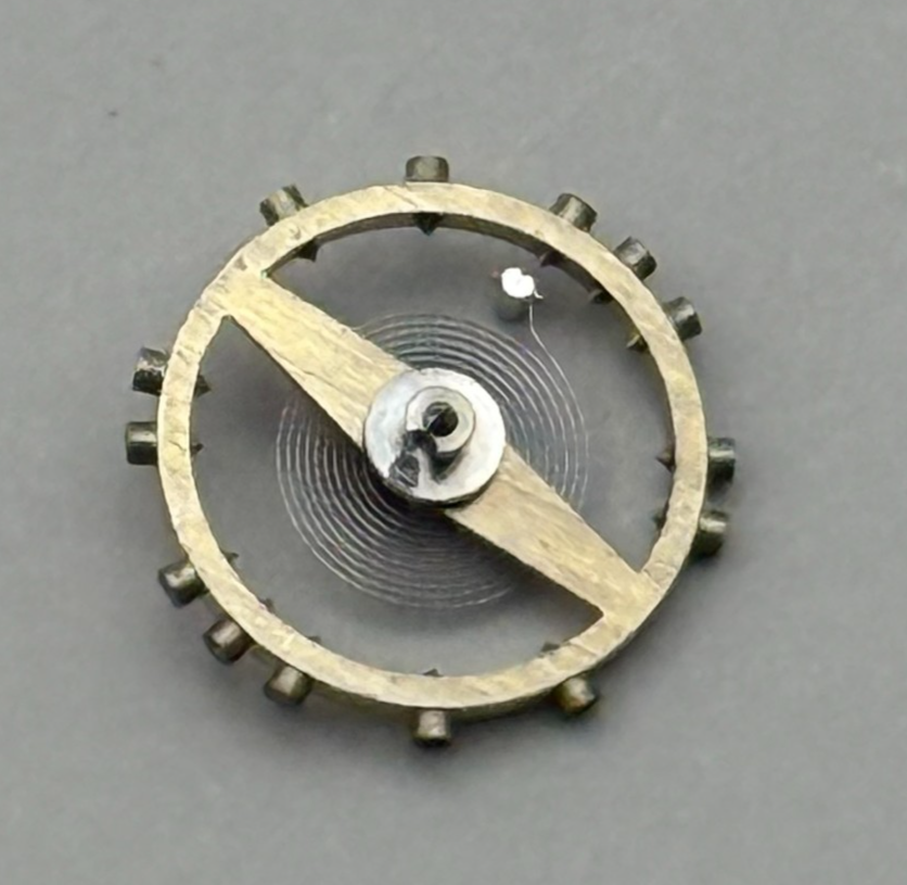 AS 1051 Balance Wheel Complete And Spring 6¼’’’ 34 M Watch Movement Parts NOS