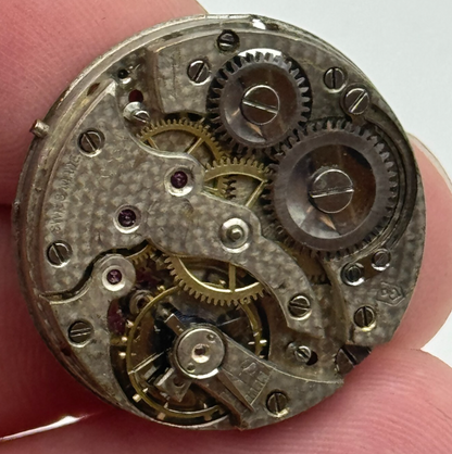 25mm Steiger HP Unidentified Manual Wind Swiss Watch Movement Vintage PARTS