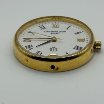 Christian Jean Paris Michelangelo Ladies Quartz Watch Date Swiss 26mm To REPAIR