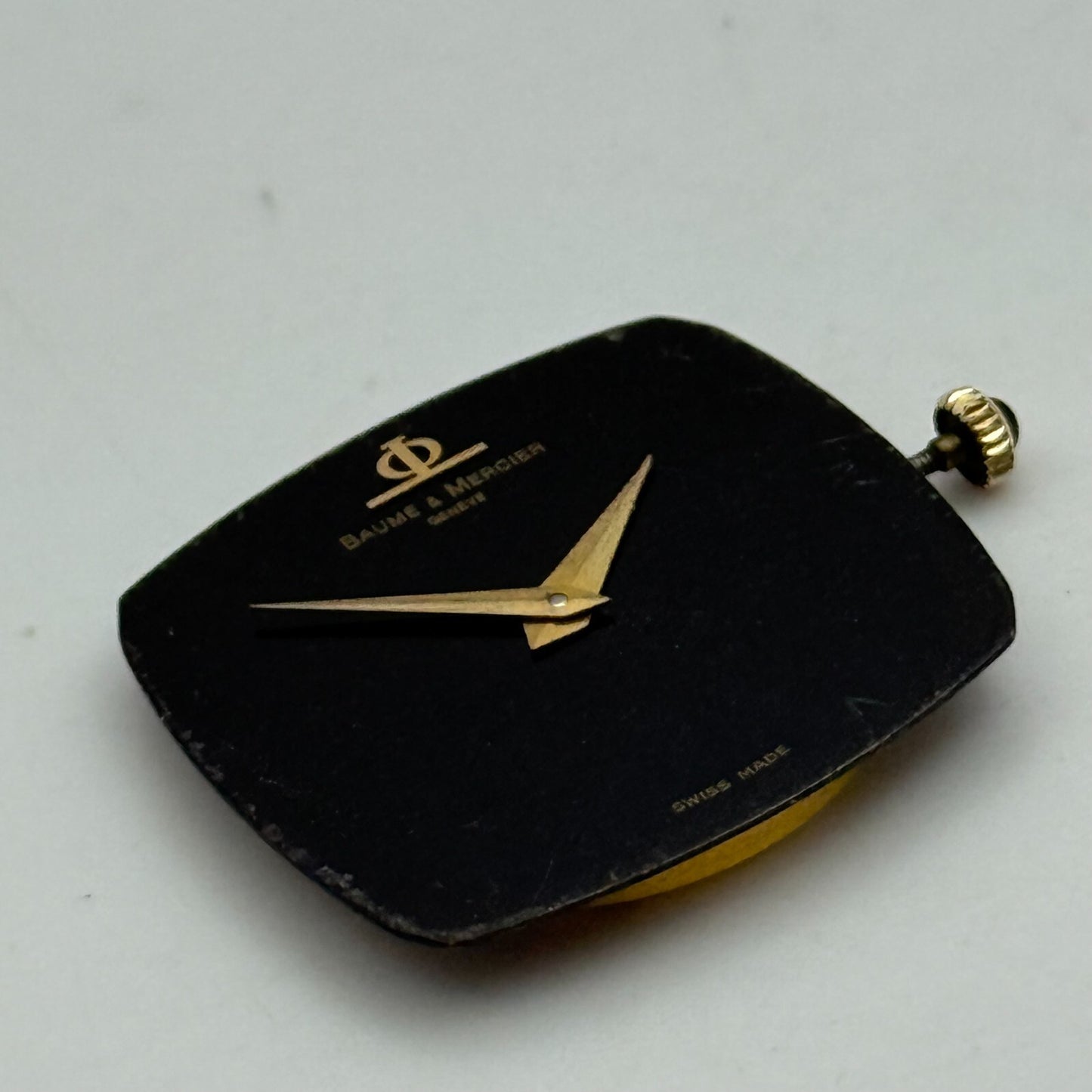 23.6mm Running Vintage Baume & Mercier 1050 Manual Wind Watch Movement PARTS