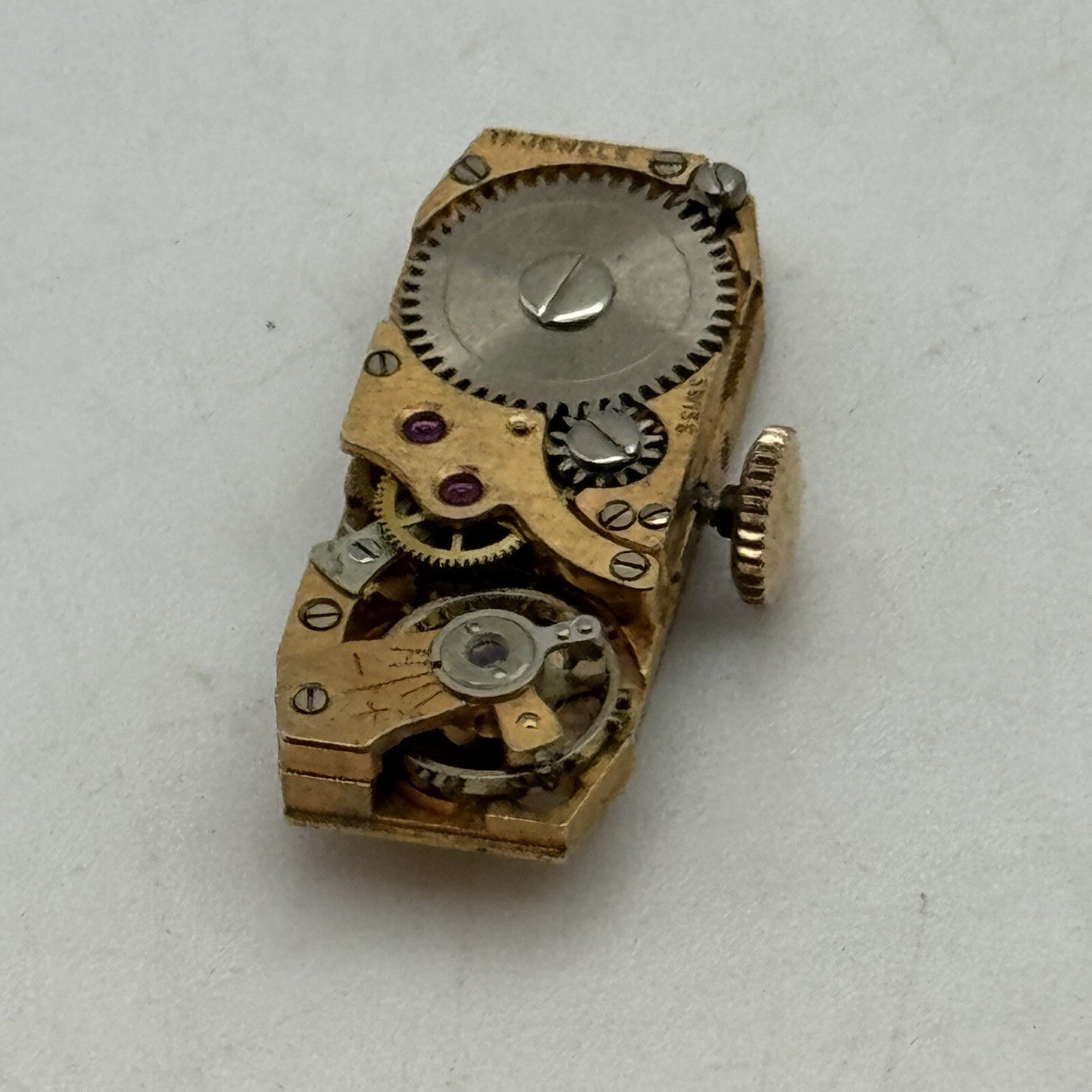 8.9mm Small Varbar Tank Watch Movement Dial Hands Restoration Repair Bal Ok