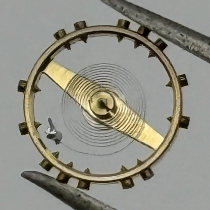 ETA 761 1201 Balance Wheel Complete And Spring  145 M Watch Movement Parts NOS