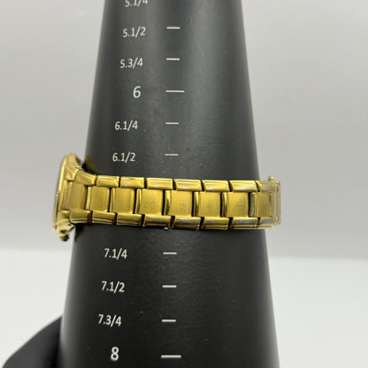 Lorus Ladies Quartz Watch Date Dial Gold Tone Bracelet Japan 24mm PARTS REPAIR